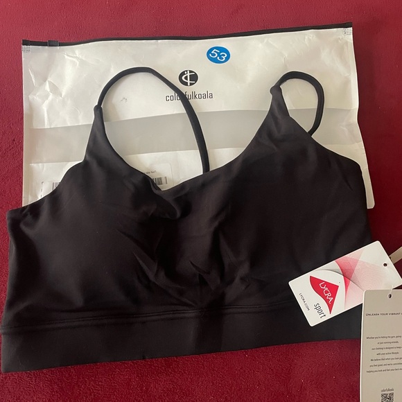 Colorfulkoala Women's Dreamlux Bowknot Strappy Sports Bra Large - Picture 3 of 6